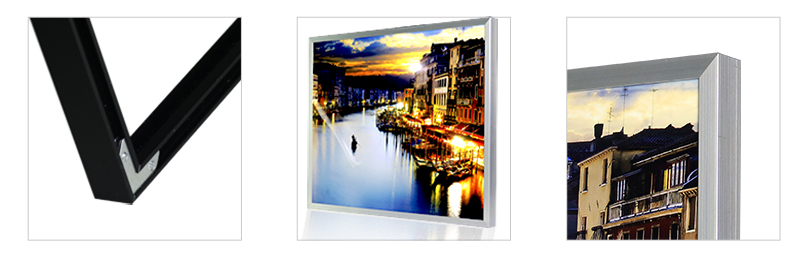 Hot Sell Plug-in Design Metal Photo Frame for Wunderboard HD Aluminum Photo Panels