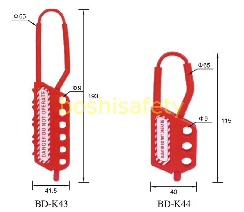 Small Non-Conductive Nylon Lockout Hasp (BD-K45)