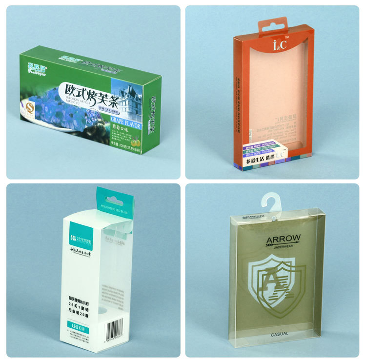 cheap price factory custom plastic packaging box (folding box)