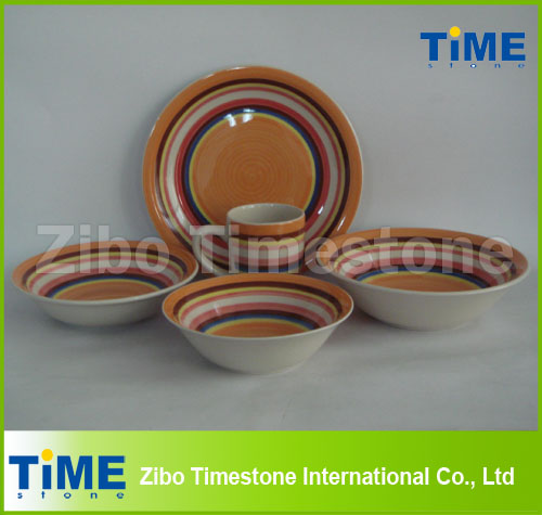 Hot Sale Stoneware Handpainted Dinnerware Set