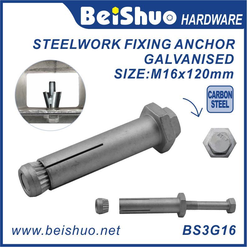 M16X26X120 DIN Standard Galvanised Hex Head Anchor Bolt for Steelwork