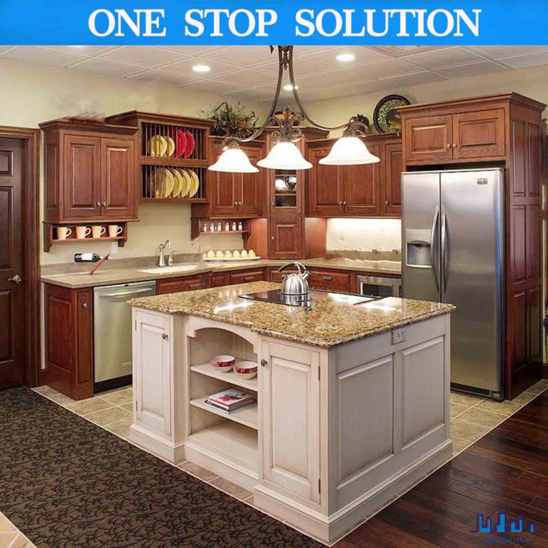 L Shape Custom Made Europe Style Kitchen Cabinet