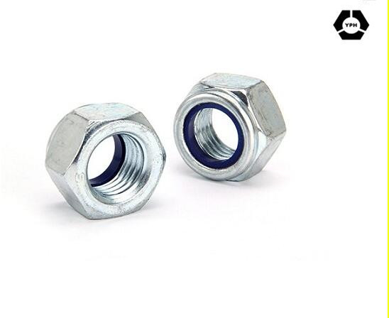 DIN985 Hex Nylon Lock Nuts with Zinc Plated