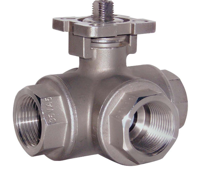 Flanged Three Way Hard Sealing Ball Valve