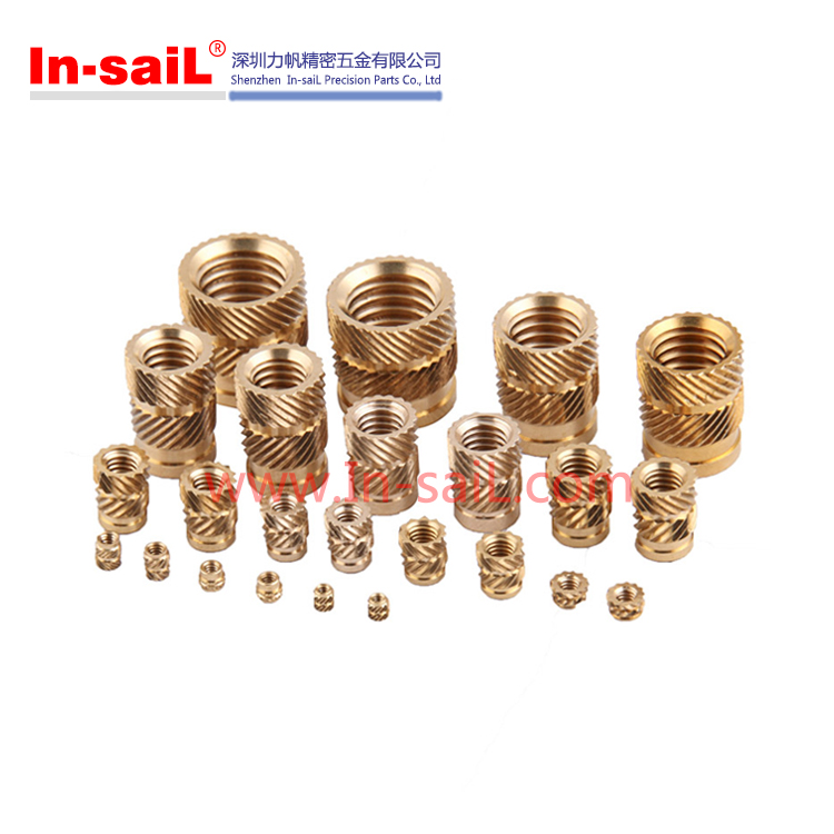 China Fastener Manufacturer RoHS Brass Knurled Threaded Insert Nuts for Plastic Box