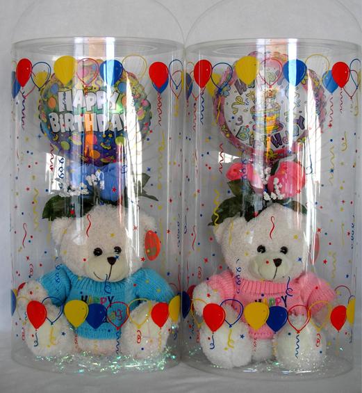 Clear round box for wedding brithday gift (plastic packing box)