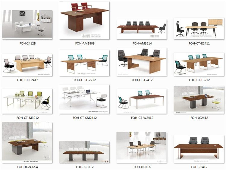 Unique Design White Board Room Table for Meeting (FOH-CT-SM2412)