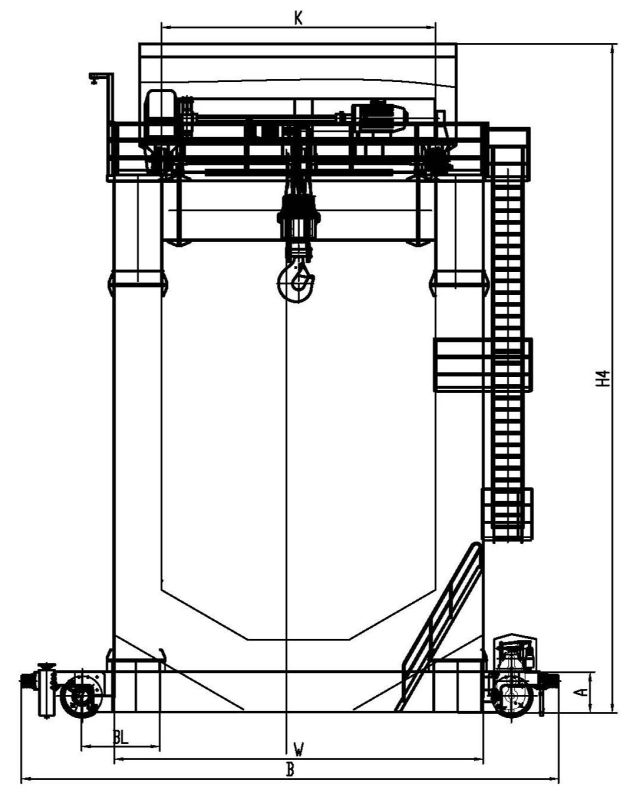 Double Girder Gantry Crane with Capacity 10 Ton to 50 Ton