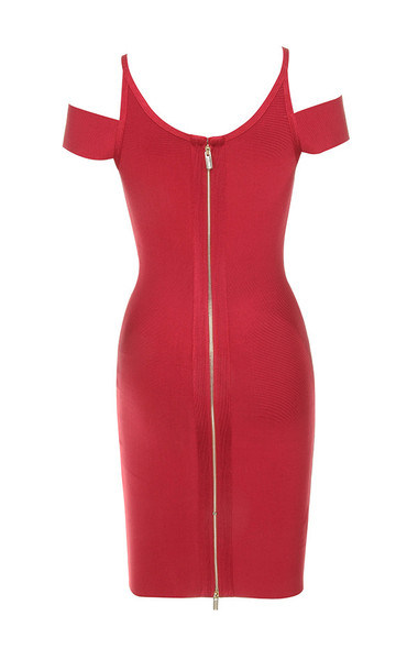Slip Dress Shoulder Dress Red Bandage Dress Sexy Dress
