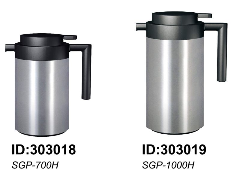 18/8stainless Steel Coffee Pot with Glass Refill for Home / Hotel Sgp-700h