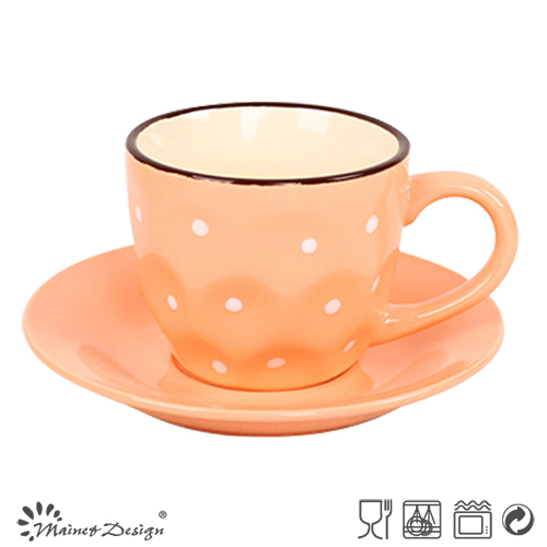 Cheap DOT Design Cup and Saucer