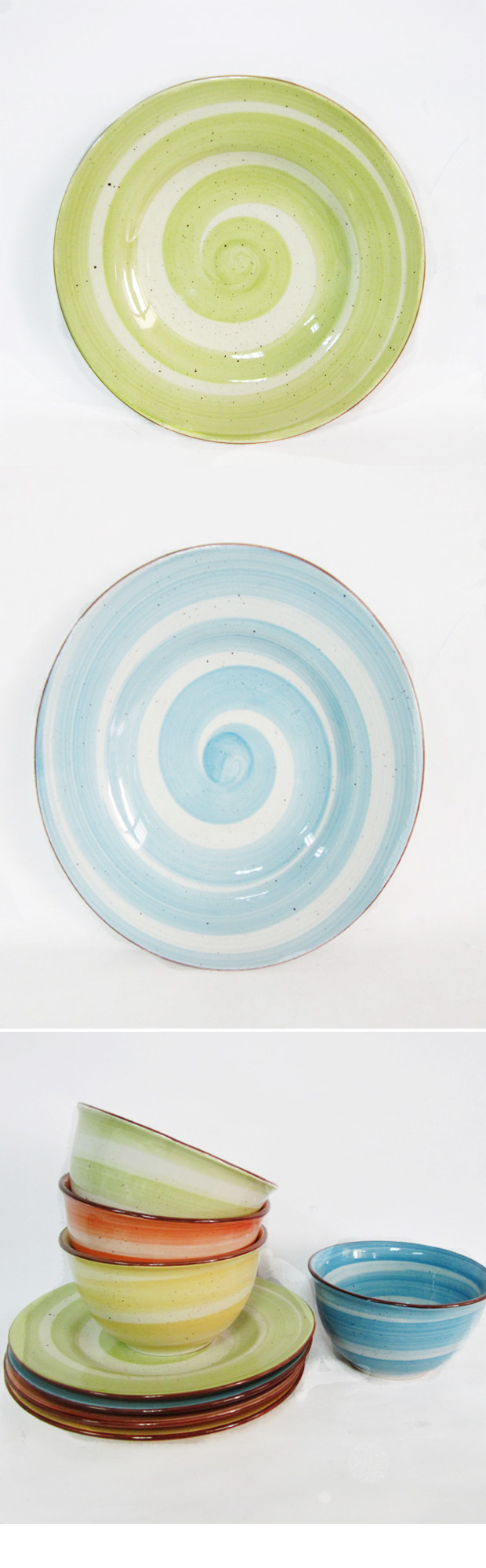 Wholesale Handmade Colored Ceramic Plate (082503)