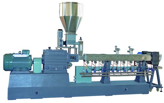 Plastic Twin Screw Extruder Graulating Machine