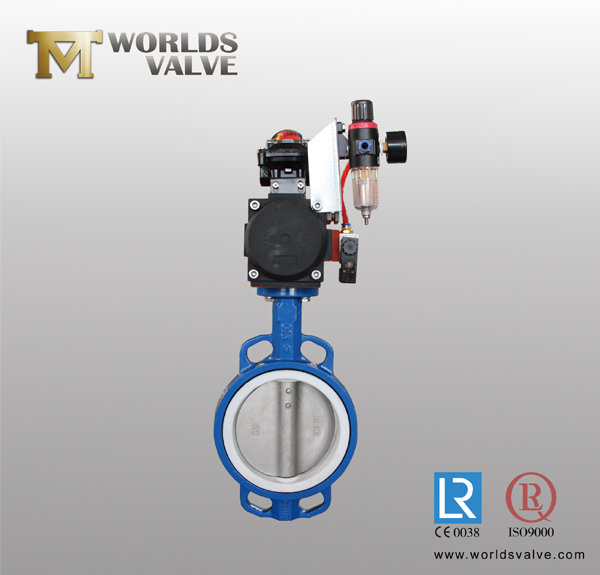 Pneumatic Wafer Butterfly Valve (D673X-10/16)