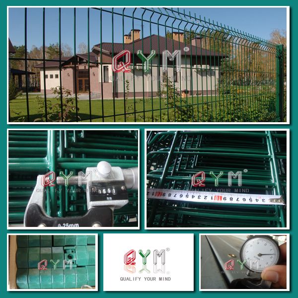 Green Powder Coated Welded Mesh Fence/3D Type Mesh Fence/Welded Mesh Fence