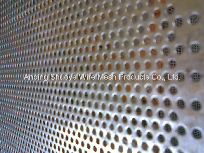 Aluminum 1060 Round Hole Perforated Metal Mesh