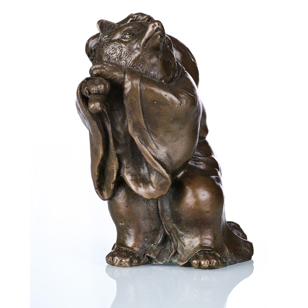 Animal Craft High Quality Raccoon Bronze Sculpture Statue Tpal-048