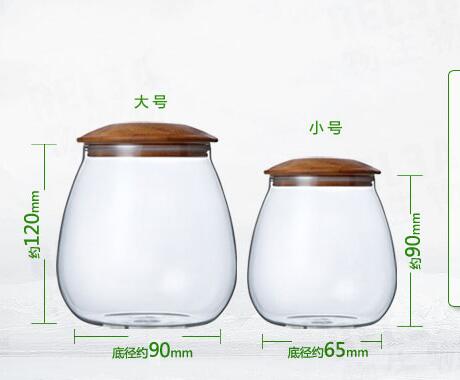 High Borosilicate Glass Air Tight Glass Jar Light Weight