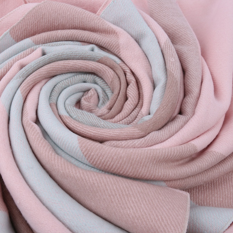 Women Cashmere Pashmina Plain Jacquard Fashion Scarf