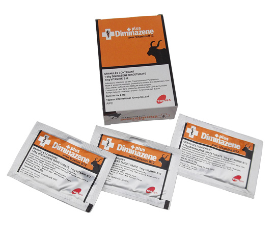 Veterinary Drugs of Diminazene Injectable Powder ( 2.36g/Sachet)