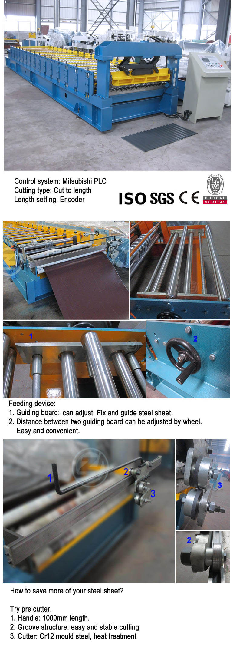 CNC Metal Corrugated Roof Sheet Roll Forming Machine