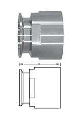 3A 22MP Sanitary Stainless Steel Female NPT Clamp Adapter