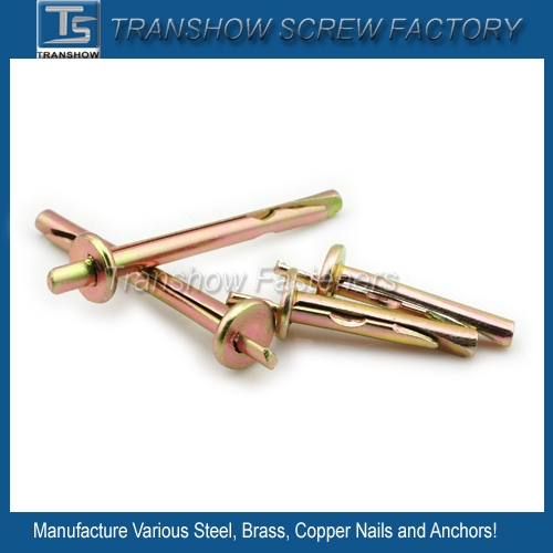 M6*60 Yellow Zinc Plated Safety Nail Anchor