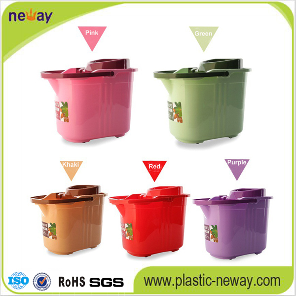 Spin Plastic Wheelie Mop Bucket with Factory Price