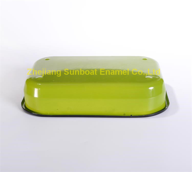 Enamel Rectangular Baking Tray with/Without Handle