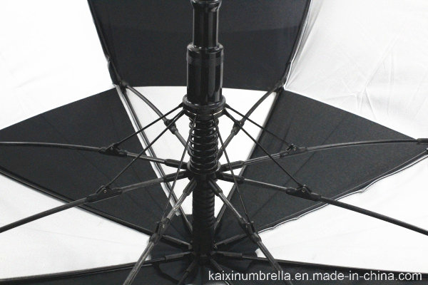 Golf Umbrella with J Handle Coated with Rubber