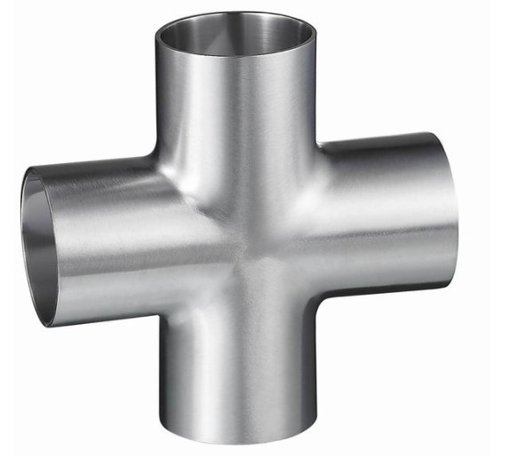 Stainless Steel Sanitary Cross with Welding Ends