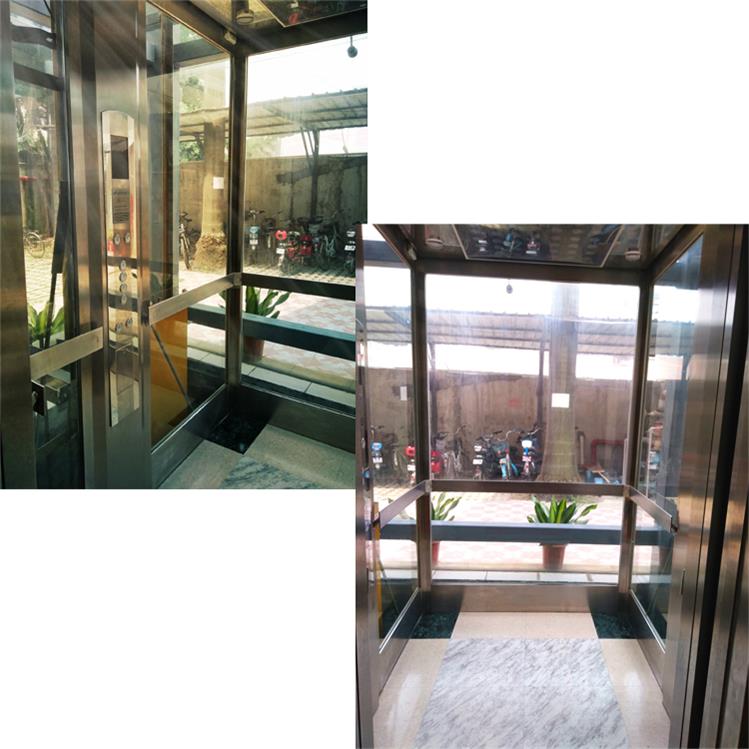 Panoramic Small Home Glass Design Repaired Building House Elevator