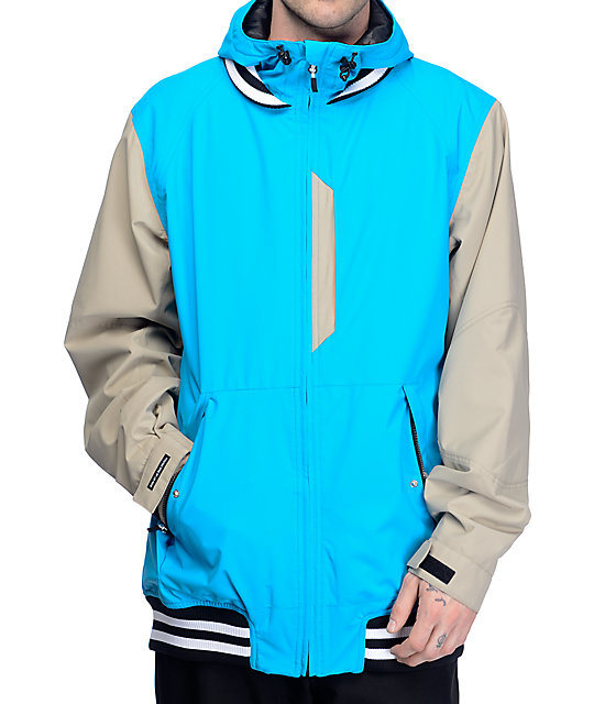 Squad Cyan Men's Snowboard Jacket