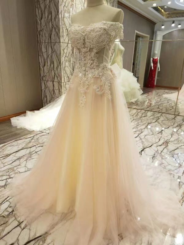 New Arrival 2017 Marriage Beading Bodice Wedding Dresses