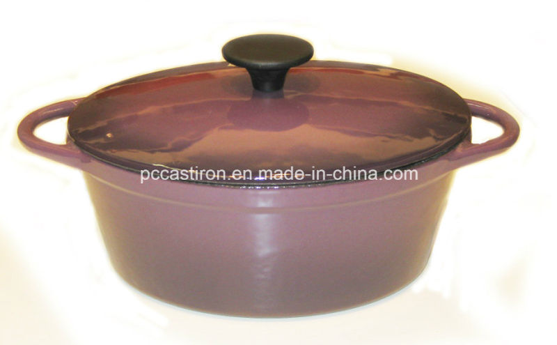 Black Highlight Enamel Cast Iron Casserole Size 31X23