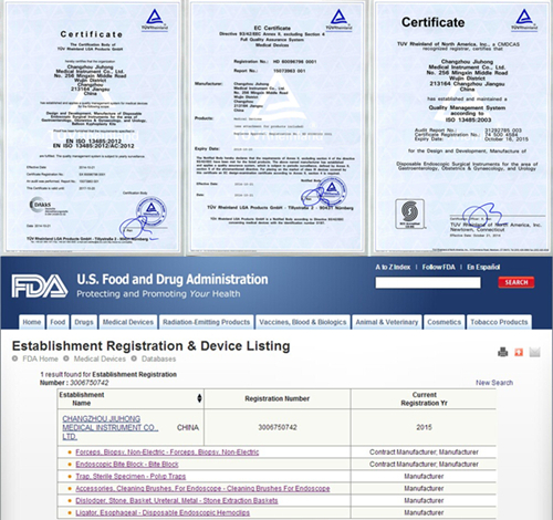 Disposable Grasping Forceps with Ce0197/ISO13485/Cmdcas Certifications