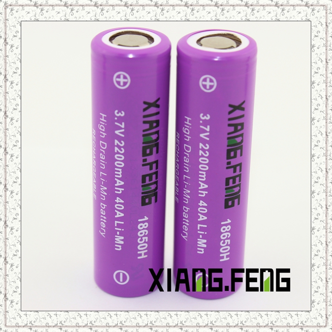 3.7V Xiangfeng 18650 2200mAh 40A Imr Rechargeable Lithium Battery Power Battery