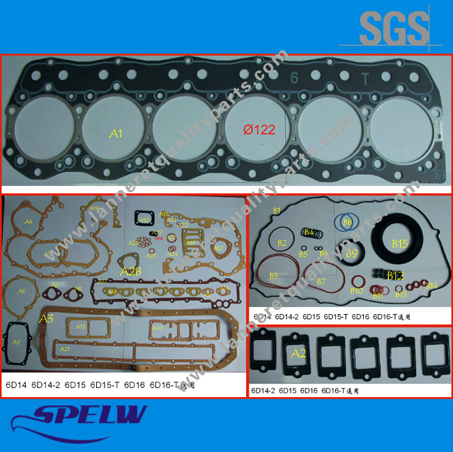 6D15t Full Head Gasket for Mitsubishi (ME999457)