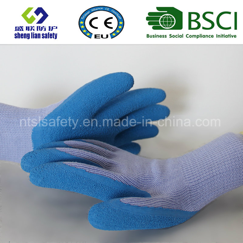 Latex Rubber Gloves, Sandy Finish Safety Work Gloves (SL-R502)
