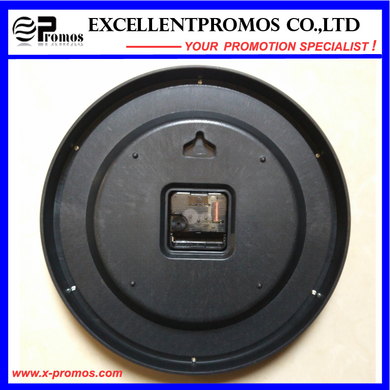 Blue Frame 12 Inch Round Plastic Wall Clock (EP-101)