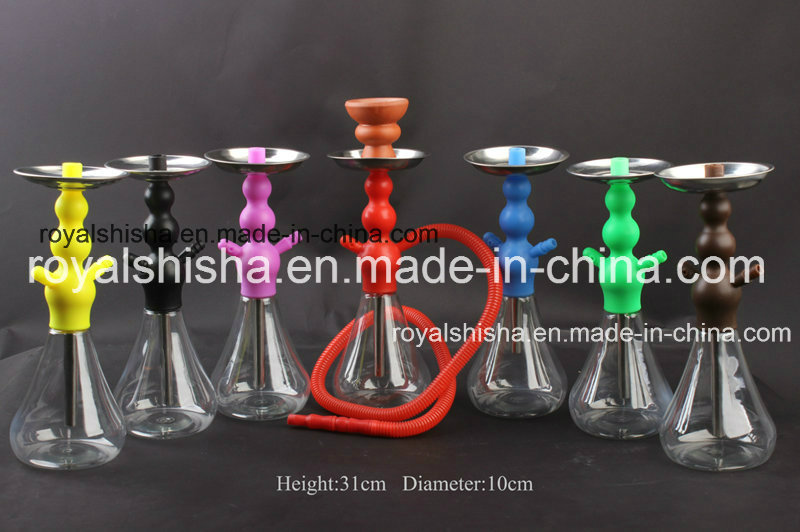 New Design Portable Cup Shape Acrylic Hookah Small Shisha with LED