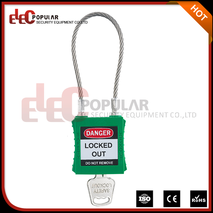 Flexible Steel Cable Safety Padlock with Cable Length 175mm