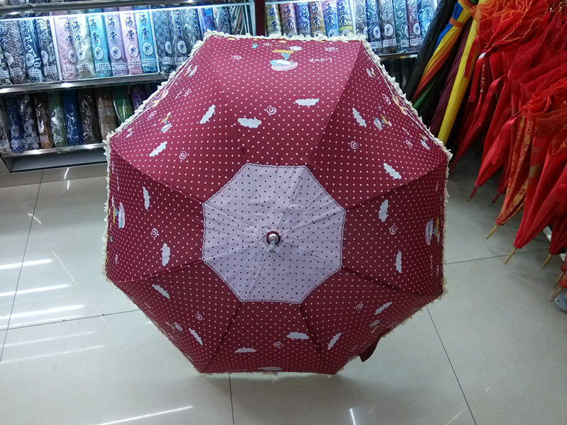 Red Printing Staight Umbrella (JYSU-21)