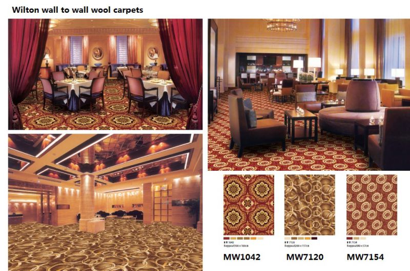 Luxury Living Room Broadloom Hotel Wool Carpet