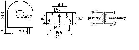 Lcta23ce Ultra-Micro PCB Mounting Current Transformer