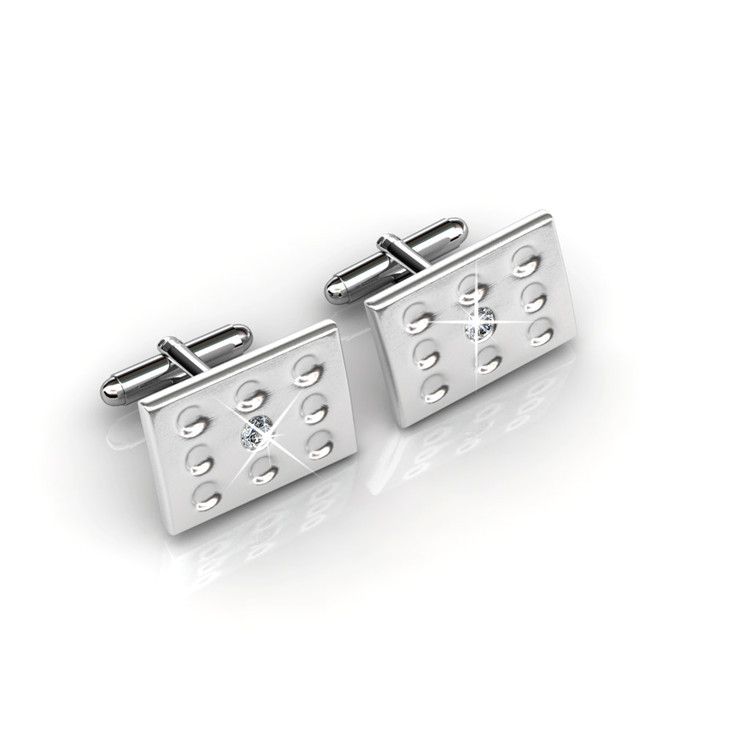 Destiny Jewellery Crystal From Swarovski Mr Glossy 1 Cufflinks