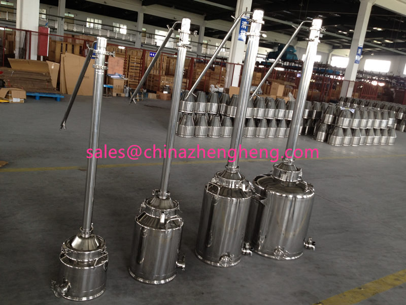 Stainless Steel Alcohol Distiller with Reflux Tower