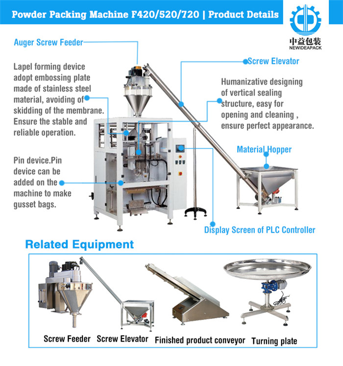 Automatic Sachet Powder Packaging Machine (ND-F420/520/720)