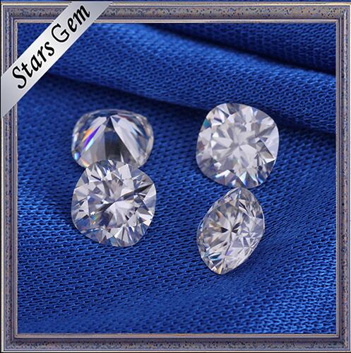 Hot Sale 9X9mm Cushion Shape Big Size White Synthetic Moissanite Diamond