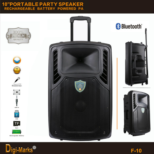 Rechargeable Battery PRO Park Loudspeaker Box Karaoke Bluetooth Portable Speaker